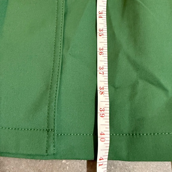 Ann Taylor Classic Green Pleated Back Trench Coat - Picture 10 of 11